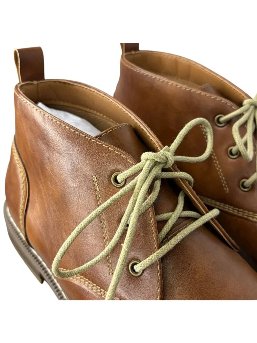St. John’s Bay Action Chukka Boots Men Size 10 Cognac Brown